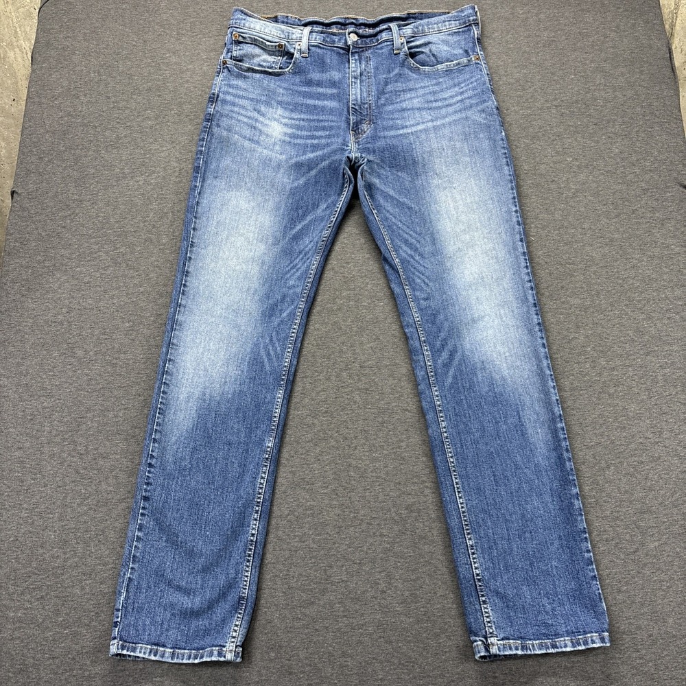 Levis 559 Jeans Mens 38x34 Straight Leg Blue Stretch Denim Work Biker Cowboy - Picture 4 of 13